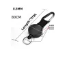 Keychain with retractable wire rope - anti-theft - 80cmKeyrings