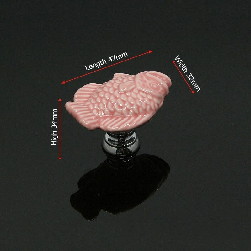 Cartoon fish shaped knobs - ceramic furniture handlesFurniture