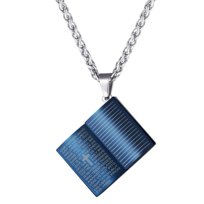 Holy Bible pendant - with necklace - stainless steelNecklaces