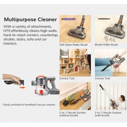 ILIFE H70 - cordless handheld vacuum cleaner - strong suction power - removable battery - with LED light - 1.2LRobot vacuum c...