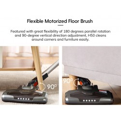 ILIFE H50 - cordless handheld vacuum cleaner - 10KPa suction power - with LED light - 1.2LRobot vacuum cleaner