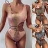 Sexy Bikini / Badeanzug - mit Zierringen - Schlangenhaut
