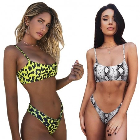 Sexy bikini set - snakeskin / leopard print