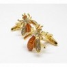 Golden wasps - crystal cufflinksCufflinks