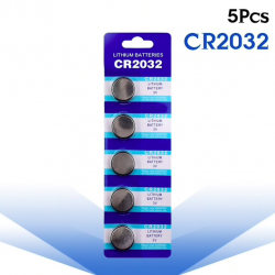 3V BR2032 DL2032 ECR2032 CR2032 Lithium Knopfbatterie - Zellenbatterie 5 Stück