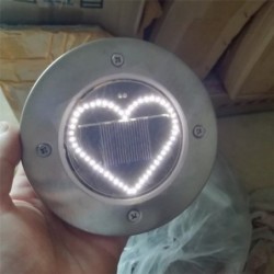Herzförmige Solarlampe - Gartenlicht - Rasen / Veranda / Terrasse