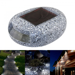 Dekorativer LED Stein - Solar-Gartenleuchte - wasserdicht - Garten / Terrasse