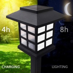 Gartensolarlampe - IP68 wasserdicht - mit Erdspieß