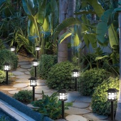 Gartensolarlampe - IP68 wasserdicht - mit Erdspieß