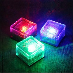 Solarleuchte für Garten / Einfahrt - Ziegel / Glasstein - LED