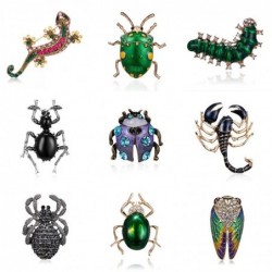 Elegant crystal brooch - ladybug / scorpion / lizard / geckoBrooches