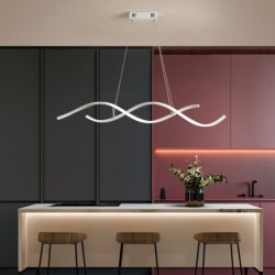 Moderner Kronleuchter - Deckenleuchte - LED - dimmbar - mit Fernbedienung - welliges Design