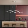 Moderner Kronleuchter - Deckenleuchte - LED - dimmbar - mit Fernbedienung - welliges Design