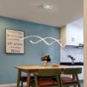 Moderner Kronleuchter - Deckenleuchte - LED - dimmbar - mit Fernbedienung - welliges Design