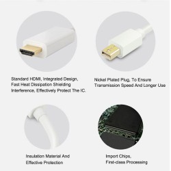 Mini DisplayPort - Thunderbolt HDMI Konverter zu HDMI - Kabel 3m