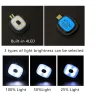 Warme Strickmütze - mit LED-Licht - unisex