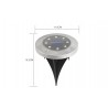 Solarbetriebene Bodenlampe - Gartenleuchte - wasserdicht - LED