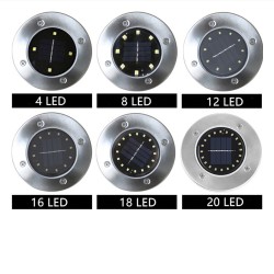 Solarbetriebene Bodenlampe - Gartenleuchte - wasserdicht - LED