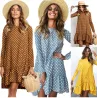 Autumn polka dot dress - with long sleevesDresses