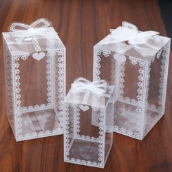 Transparente Geschenkbox - Hochzeit / Party / Kuchen / Geschenke
