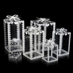 Transparente Geschenkbox - Hochzeit / Party / Kuchen / Geschenke