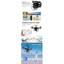 Electric YunTai UAV 101 - GPS - 5G - WiFi - FPV - 4K Electric Camera - RC Drone Quadcopter - RTF