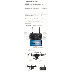 Electric YunTai UAV 101 - GPS - 5G - WiFi - FPV - 4K Electric Camera - RC Drone Quadcopter - RTF