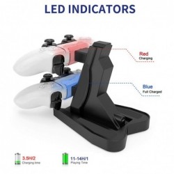 PS5-Controller-Ladegerät - Ladestation - Doppelgriff - kabellos - USB - LED