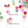 Mini hair clips - flowers / beads shapedHair clips