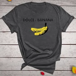 Dolce & Banana - funny print t-shirt - short sleeveBlouses & shirts