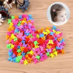 Mini colourful butterflies - hair clipsHair clips