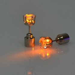 Kleiner Ohrring - mit LED - Edelstahl - 1 Stück