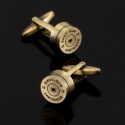 Kugel aus Bronze und Gold - runde Manschettenknöpfe