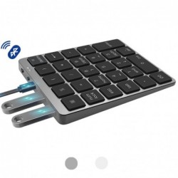 Tragbare numerische Tastatur - Bluetooth - mit USB-HUB-Splitter