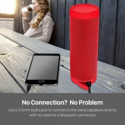 Kabelloser Bluetooth-Lautsprecher - Mini-Säulenbox - TF-Karte - wasserdicht - mit Taschenlampe