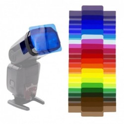Universelle Kamera-Blitzgele - transparente Farbkorrektur - Ausgleichsbeleuchtungsfilter - Kit - 20 Stück