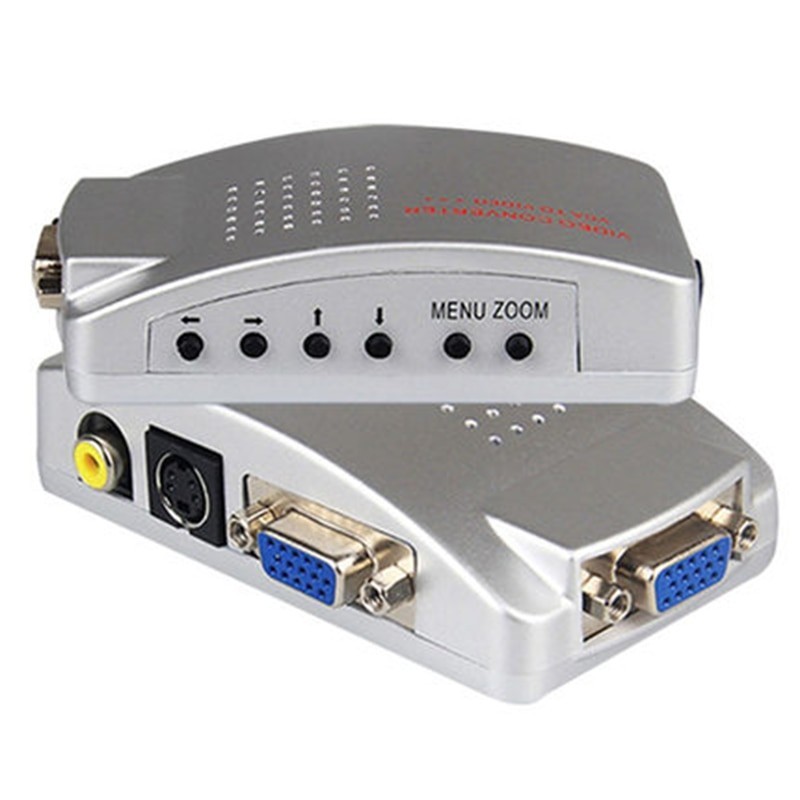 PC-Signalwandlerbox - Adapter - VGA auf TV AV RCA - NTSC PAL PC-Signalwandlerbox - Adapter - VGA auf TV AV RCA - NTSC PAL