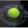 Tennis ball - cracked window - car stickerStickers