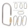 Karabiner aus Titanlegierung - Schlüsselanhänger - mit Schlossschnalle - Camping / Wandern