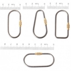 Karabiner aus Titanlegierung - Schlüsselanhänger - mit Schlossschnalle - Camping / Wandern