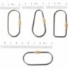 Karabiner aus Titanlegierung - Schlüsselanhänger - mit Schlossschnalle - Camping / Wandern