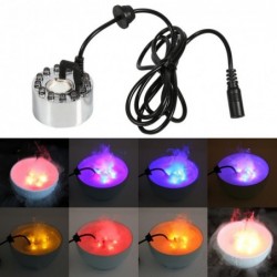 Ultraschall-Nebelerzeuger - für Wasserteich / Springbrunnen / Luftbefeuchter - farbwechselndes LED-Licht - 24V