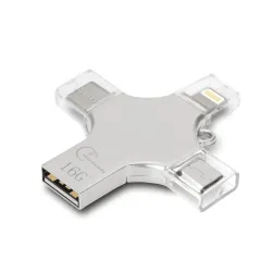 4 in 1 Flash-Laufwerk - Micro-USB / Typ-C / OTG - Speicherstick - 16GB / 32GB / 64GB / 128GB