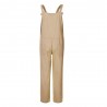 Vintage Leinen Jumpsuit - Schnürriemen - locker - weites Bein