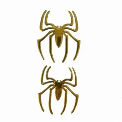 3D spider - car sticker - chromeStickers
