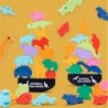 Hölzerne Balanceblöcke - Meereslebewesen / wildes Leben / Dinosaurierleben - Lernspielzeug