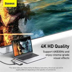 Baseus - USB 3.0 Typ-C HUB auf HDMI RJ45 - SD Reader PD - Dockstation - Splitter - für MacBook Pro