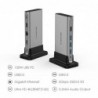 11 in 1 - USB C HUB Typ-C auf Multi HDMI RJ45 VGA - USB 3.0 / 2.0 - Adapter - Dockingstation