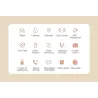 Sport Smart Watch - Herzfrequenz - Blutdruck - wasserdicht - Android / IOS