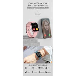 COLMI P8 Plus - 1,69 Zoll Smart Watch - GTS 2 - Full Touch - Fitnesstracker - Schlafüberwachung - Anrufe - Wasserdicht